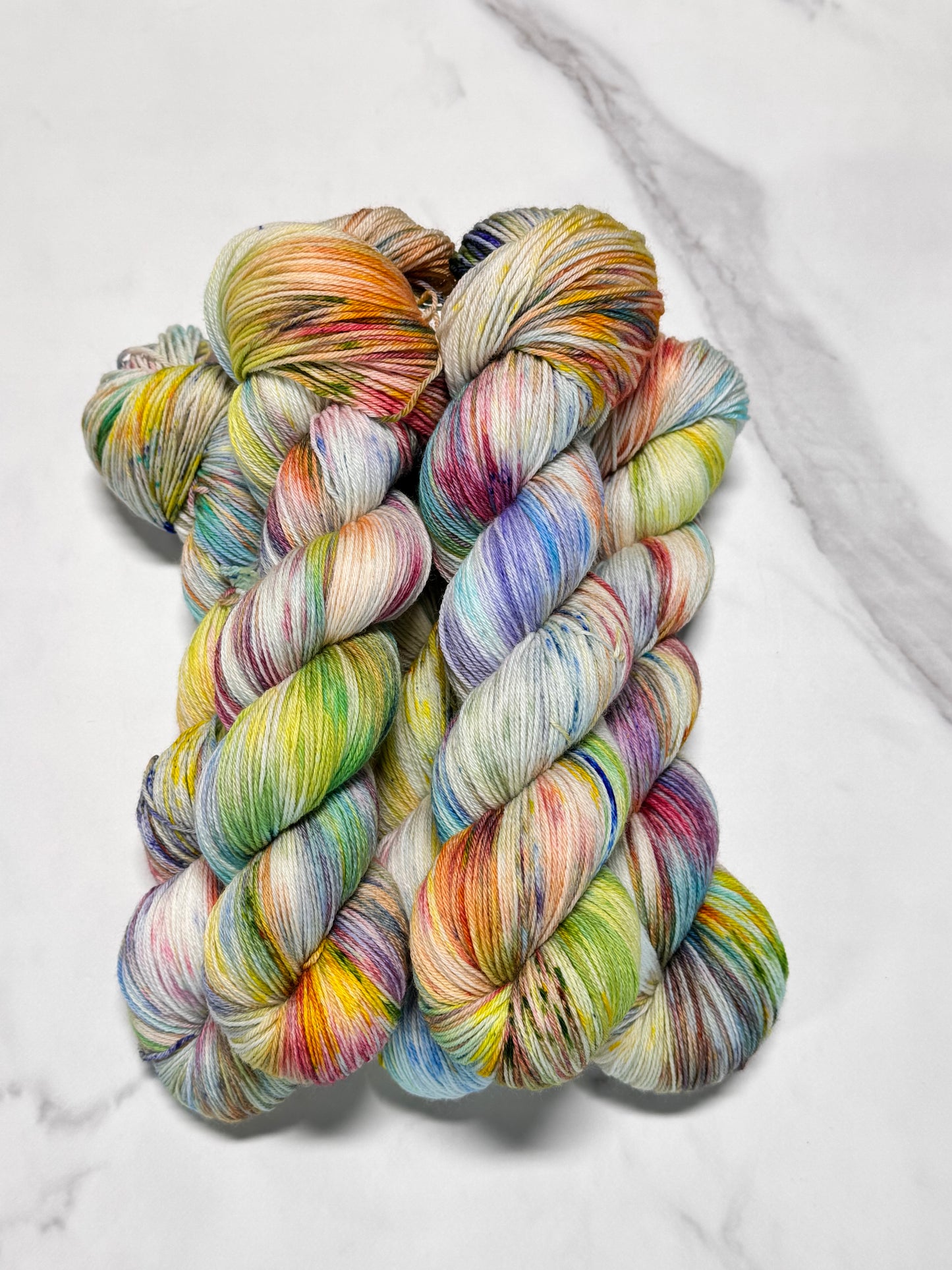 Watercolor Premium Sock - Fingering Hand Dyed Yarn