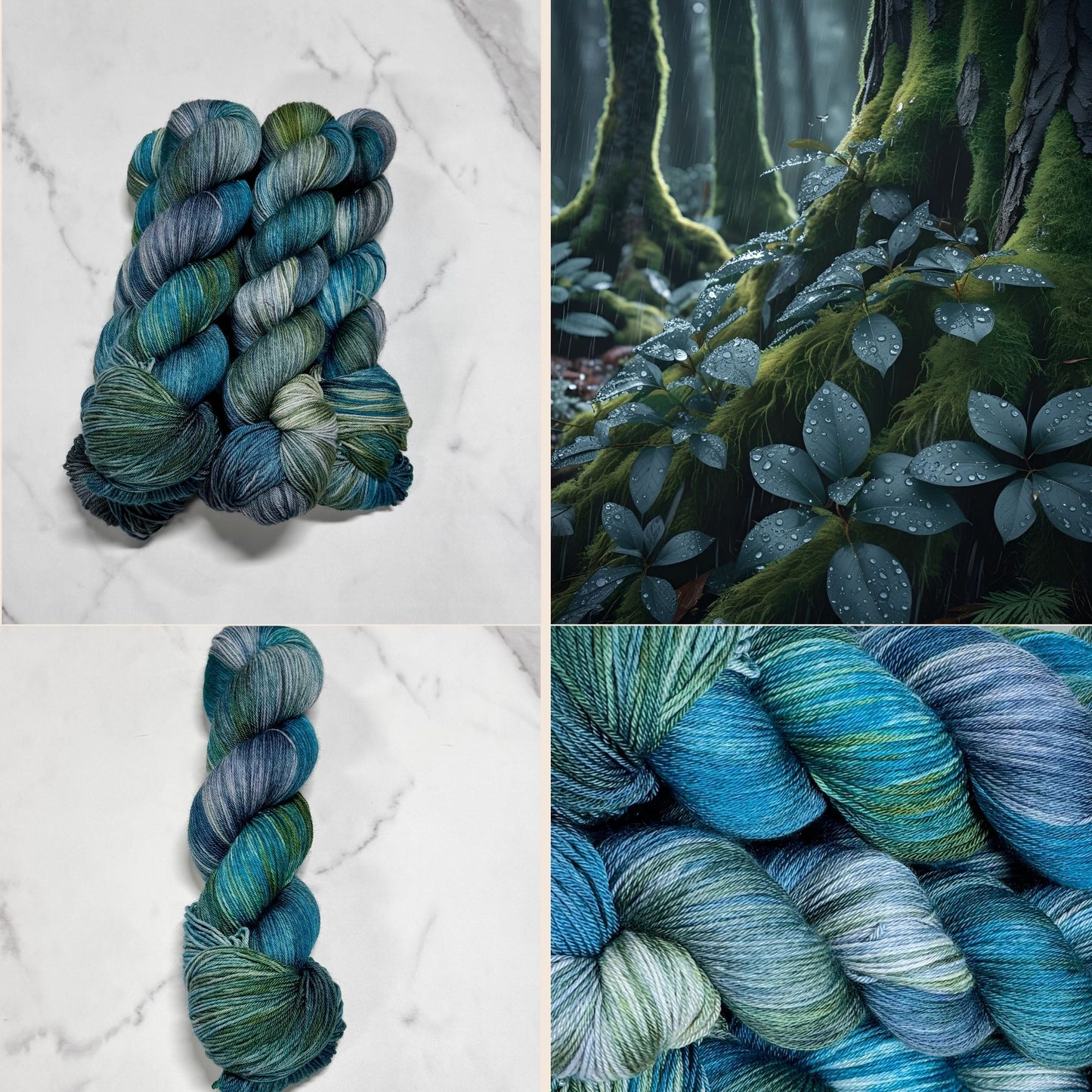Mossveil Premium Fingering Sock - Hand Dyed Yarn