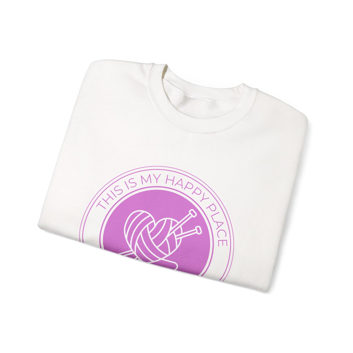 Craftique Studio Logo- This is my Happy Place Crewneck Sweatshirt