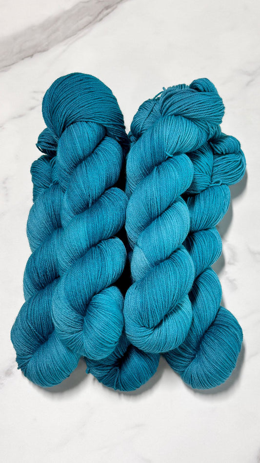 Dark Lagoon Premium Sock - Fingering Hand Dyed Yarn
