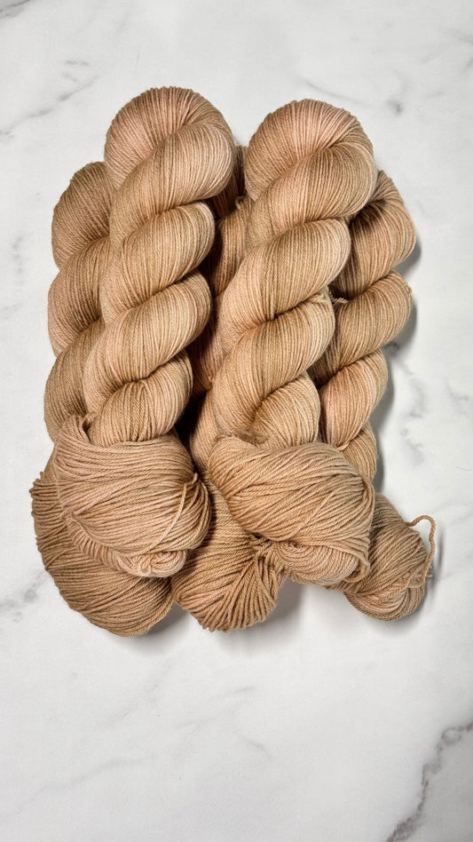 Semisolid Sandstone Premium Sock - Fingering Hand Dyed Yarn