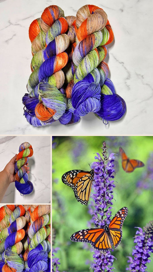 Monarca Premium Sock - Fingering Hand Dyed Yarn