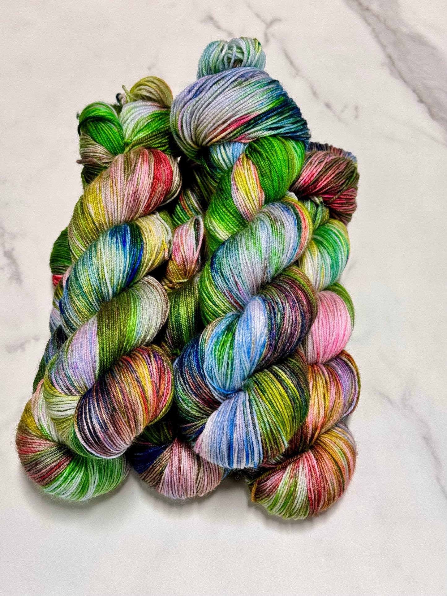 Tree Frog Premium Sock - Fingering Hand Dyed Yarn