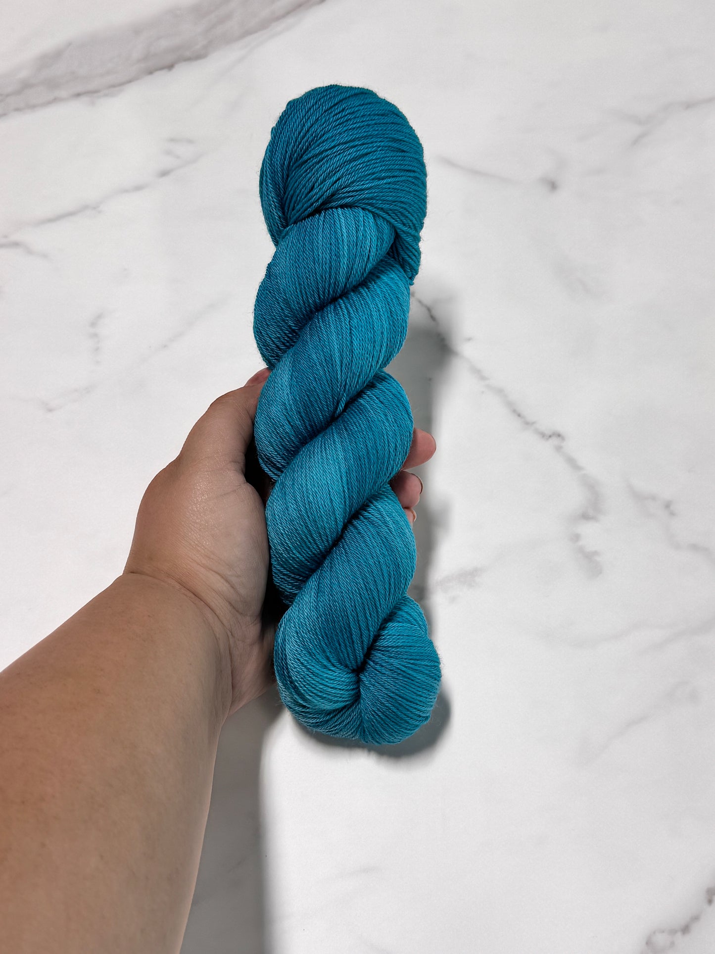 Dark Lagoon Premium Sock - Fingering Hand Dyed Yarn
