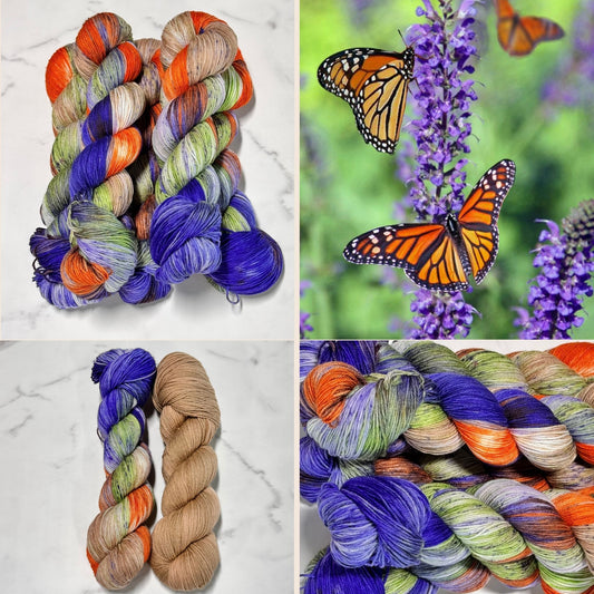 Monarca Premium Sock - Fingering Hand Dyed Yarn